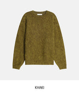 [10% wool] ハグアブルツートーンミックスドモヘアニット