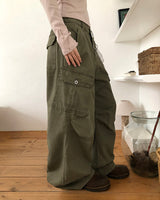 Riban Washed Cargo Long Pants