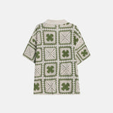ASCLO Clover Crochet Short Sleeve Cardigan (2color)