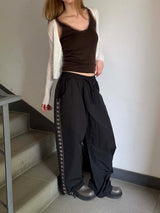 ハンドメイド ステッチ バンディング パンツ(3color)