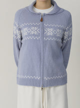 Snowfall Knit Zip-Up