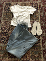 Banding bootcut denim