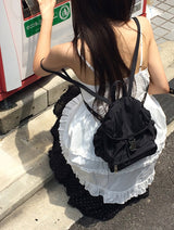 ルッケン フリル ビスチェ スリーブレス ミニ ワンピース