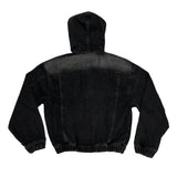 Denim hood jacket