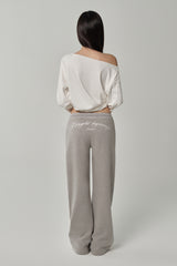 Bright Beginning Track Pants, Gray