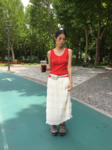 Tincture Ripple Long Skirt (2color)
