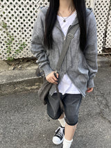 ソーダピンタックウォッシングバミューダパンツ