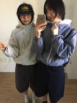 【即日発送】ウーブンストライプフーディドジャンパー