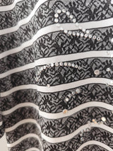 Lace Stripe Mix Slim Fit T-Shirt