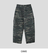 Pattern Rivet Pin Tuck Balloon Cargo Pants