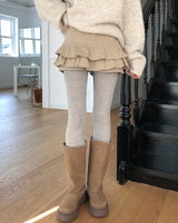 メローパッチコットンティアードスカートパンツ