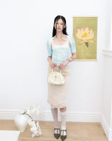 [香] Floral Lace Sleeveless & Bolero SET (Mint)