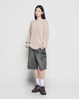 26SS ユーティリティダイイングデニムショートパンツ