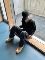 Module ベーシックワッフル Uniqlo ロングスリーブ 4C