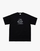 Curly Text Tee - Black 