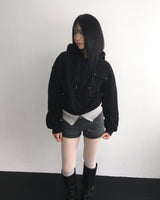 Layered hoodie