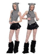 インストック | カリキャットイヤーズフーディドトップ (CAN BE WORN 2 WAYS)