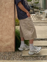 Deep Dying Double Carpenter Bermuda Pants 2C