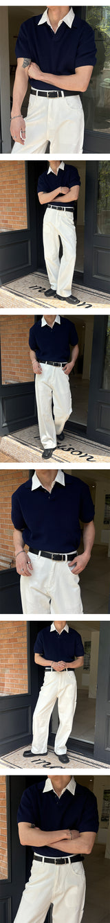 [S/S] Hidden linen kara half knit(4color)