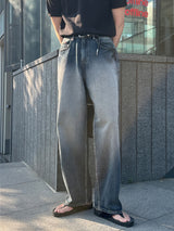 Labo Wide Brush Denim Pants (2color)