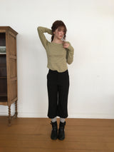 Silhouette Capri Slacks (1color)