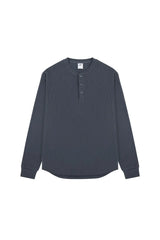 Waffle Henley Long Sleeve Tee