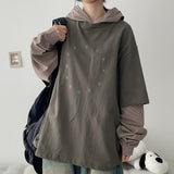 Ramin Star Layered Color-Block Hoodie (4 colors) H&L