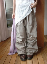 [unisex] Nord Cargo Pocket Nylon Banding Wide Pants