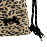 Ribbon Gym Sack [Brown Leopard]