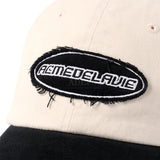 24FW TWO TONE APPLIQUE PATCH BALL CAP BLACK