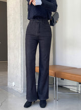 Corgette Brushed Span Bootcut Denim Pants
