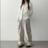 Wanu linen button hooded cardigan