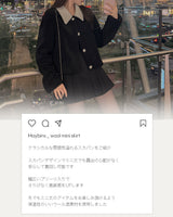 【MADE】プリーツウールミニスカート