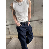 [Unisex] Damage washing sleeveless(4color)