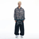 Lettering Balloon Sweatpants - BLACK