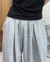 ベロ ピンタック ワイド スウェットパンツ
