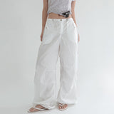 [Karant] Satin Nylon String Parachute Pants - 2 Colors