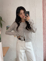 BT Linen Round Simple Knit Cardigan (10color)