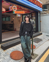 プラハウールヘアカーディガン