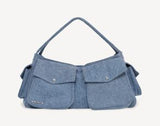 アウトポケットボストンバッグ DENIM LARGE
