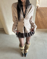 Jane Two-Tone Cashmere Cardigan