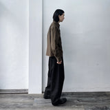 Mist Brown Zip Shirt Jacket