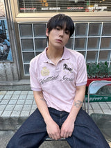 アンタイトルクレストポロクロップショートスリーブ Pink
