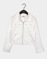 [MADE] Nicho Rivet Stud Collar Two Way Cotton Zip-Up