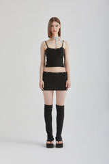 VELVET STUD TOP
