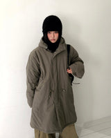 Prin Long Field Padding Hooded Jumper