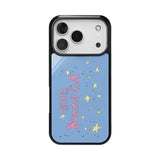Little Bunny Cat Glass Bumper Case ( Blue )