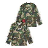Mesh Oversized Long Sleeves Camouflage