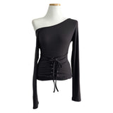 Loana Back Corset One-off  Shoulder T-shirt