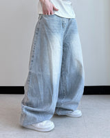 Clear Balloon Denim Pants